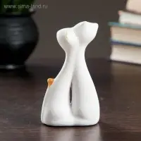 Фигура "Коты влюбленные" белые 3х6,5х12см