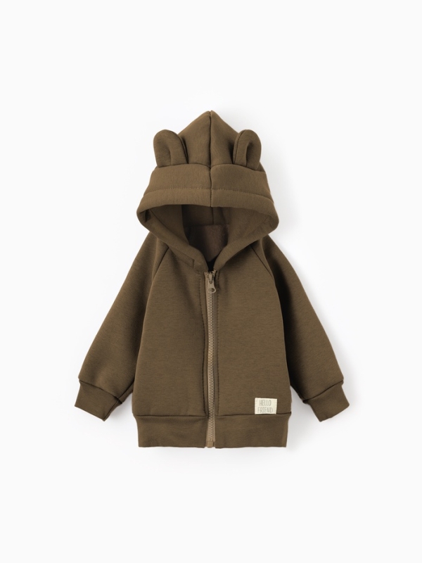 Костюм (толстовка и брюки) Крошка Я, BASIC LINE, рост 68-74 см, цвет кофейный