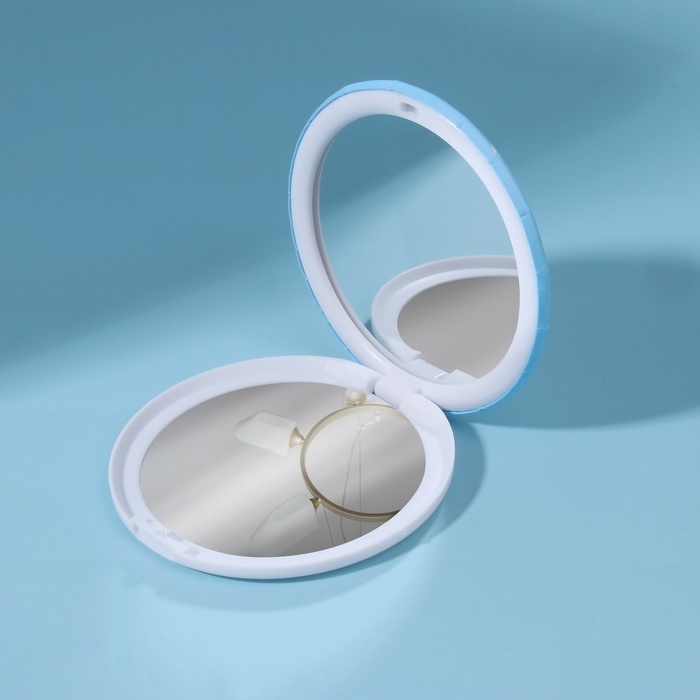 Зеркало складное &laquo;Деревья&raquo;, d = 7,5 см, с увеличением, рисунок МИКС