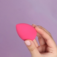 Спонж для макияжа в футляре &laquo;Капля&raquo;, 6 &times; 4 см, увеличивается при намокании, цвет МИКС