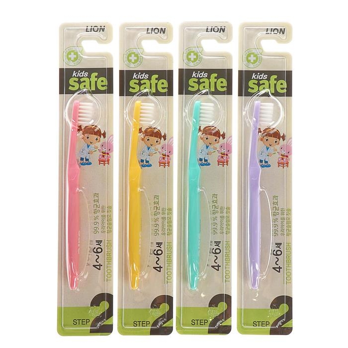 Зубная щетка Kids safe, детская, 4-6 лет, микс