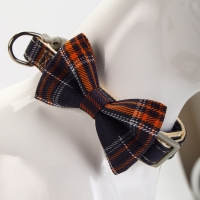 Ошейник "Джентельмен в клеточку", 40 х 1,5 см, коричневый