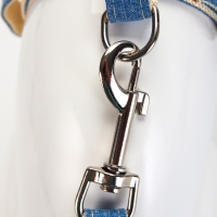 Комплект амуниции "Жаккард", поводок 120 х 1,5 см, синий