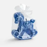 Свеча фигурная &laquo;Лошадка-качалка&raquo;, синяя