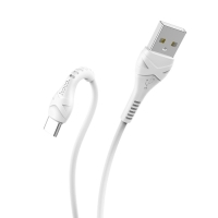 Кабель Hoco X37, Type-C - USB, 3 А, 1 м, PVC оплетка, белый Кабель Hoco X37, Type-C - USB, 3 А, 1 м, PVC оплетка, белый