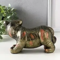 Копилка "Тигр" 14х12,5х24 см, золотой