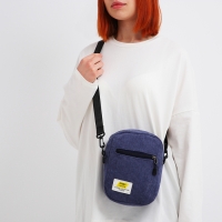 Сумка молодёжная на молнии, цвет синий Сумка молодёжная на молнии, цвет синий