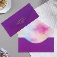 Конверт для денег &laquo;Поздравляем с Днем рождения!&raquo; софт тач, тиснение, 9&times;19 с