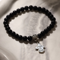 Браслет с подвеской МИКС шар №6 &laquo;Шунгит&raquo;, 5,5см