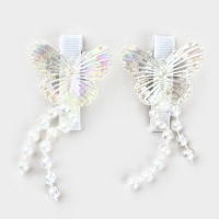 Заколки для волос с бабочками «Для волшебной девочки», 2 шт, 5 х 3 см Заколки для волос с бабочками «Для волшебной девочки», 2 шт, 5 х 3 см