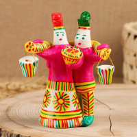 Филимоновская игрушка &laquo;Любота с коромыслом&raquo;