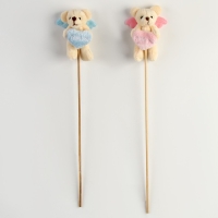 Украшение для букета &laquo;Медведь&raquo;, цвета МИКС