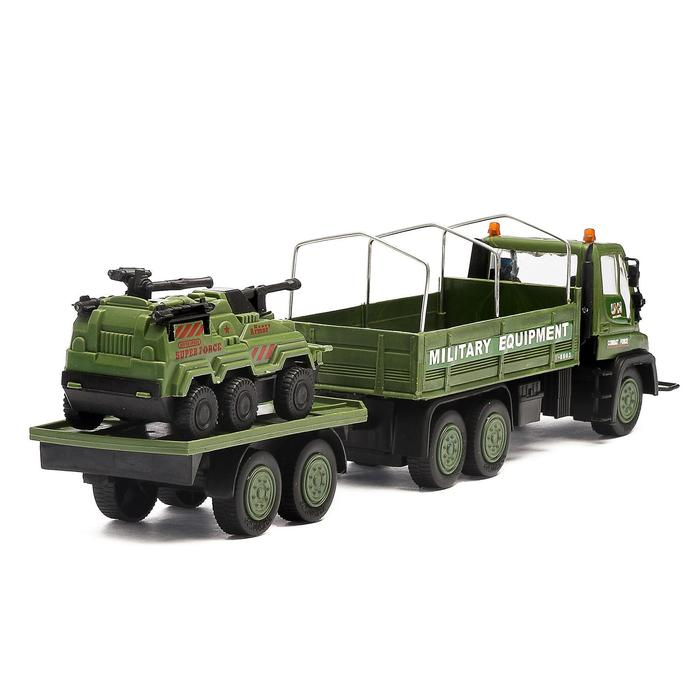 Грузовик инерционный &laquo;Военный спецназ&raquo;, с солдатами и техникой