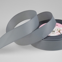 Лента репсовая, 25 мм, 23 &plusmn; 1 м, цвет светло-серый №3