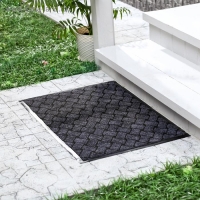 Коврик придверный влаговпитывающий &laquo;Крафт&raquo;, 80&times;120 см, цвет серый