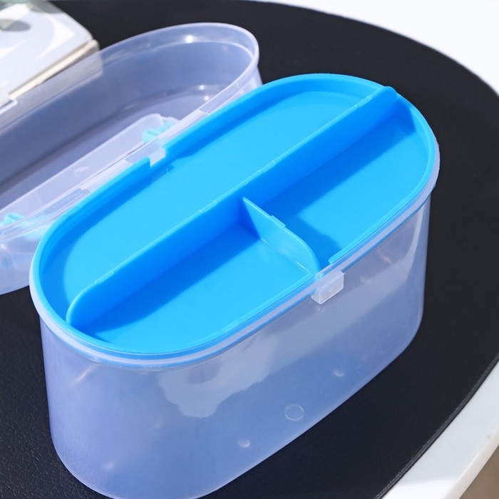 Органайзер для хранения со вставкой, 15&times;7,5&times;10 см, цвет МИКС