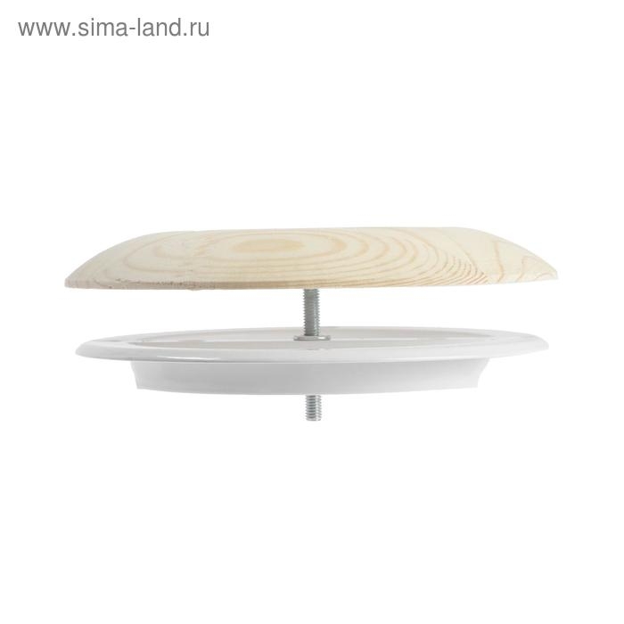 Анемостат ERA 12,5DW Pine, d=125 мм, для бани и сауны, с фланцем, цвет сосна