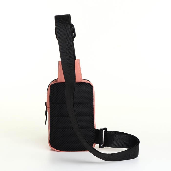Сумка-слинг женская из текстиля, цвет розовый Сумка-слинг женская из текстиля, цвет розовый