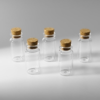 Баночки для хранения бисера, d = 2 &times; 4 см, 5 шт