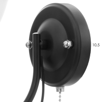 Бра 2026/1 E27 60Вт черный+хром 20х13,5х20 см Бра 2026/1 E27 60Вт черный+хром 20х13,5х20 см