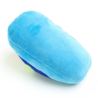 Игрушка для собак &laquo;Тапок&raquo;, 15 см, синяя с сердечками