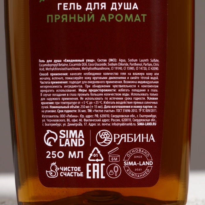 Подарочный набор косметики &laquo;С Новым Годом!&raquo;, гель для душа и шампунь для волос, 2 х 250 мл, ЧИСТОЕ СЧАСТЬЕ