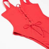 Купальник женский слитный MINAKU однотонный, цвет красный, размер 48 Купальник женский слитный MINAKU однотонный, цвет красный, размер 48