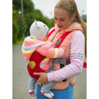 Рюкзак-кенгуру для малыша &laquo;Моё сердечко&raquo;, от 3 до 10 кг., цвет красный, Крошка Я