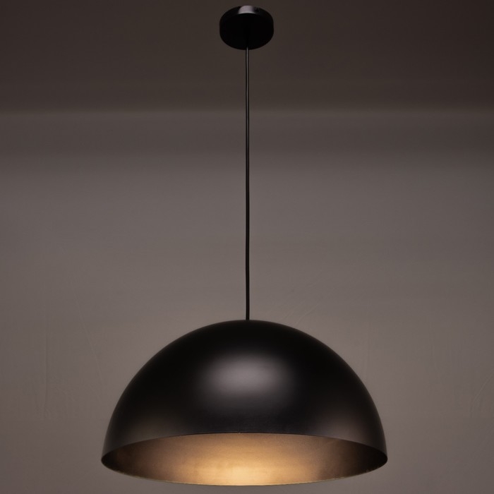 Люстра BayerLux &laquo;Баркас&raquo;, E27, 1&times;40 Вт, чёрная, подвес, 39&times;39&times;100 см