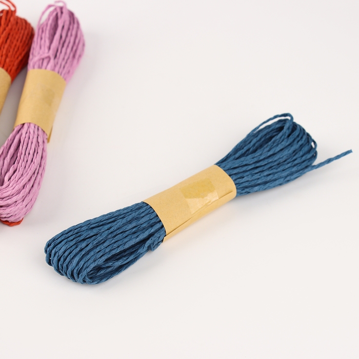 Рафия &laquo;Долина&raquo;, длина 1шт. &mdash; 10 м., набор 6 шт., цвет МИКС