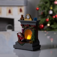 Светодиодная фигура «Камин» 13 × 9 × 6 см, полистоун, батарейки АААх2 (не в комплекте), свечение тёплое белое Светодиодная фигура «Камин» 13 × 9 × 6 см, полистоун, батарейки АААх2 (не в комплекте), свечение тёплое белое