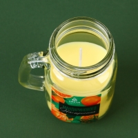 Новогодняя свеча в банке с ручкой &laquo;Цитрусовое настроение&raquo;, мандарин