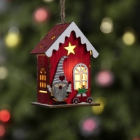 Ёлочная игрушка &laquo;Амбар эльфа&raquo;, от батареек, свечение тёплое белое