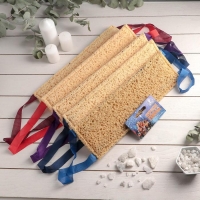 Губка для тела мягкая &laquo;Морская пена&raquo;, 38&times;12 см, цвет МИКС