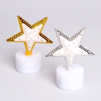 Свеча светодиодная &laquo;Звезда&raquo;, цвета МИКС