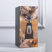 Светодиодная фигура &laquo;Граммофон с Дедом Морозом&raquo; 11 &times; 28 &times; 11 см, пластик, батарейки ААх3 (не в комплекте), USB, свечение тёплое белое