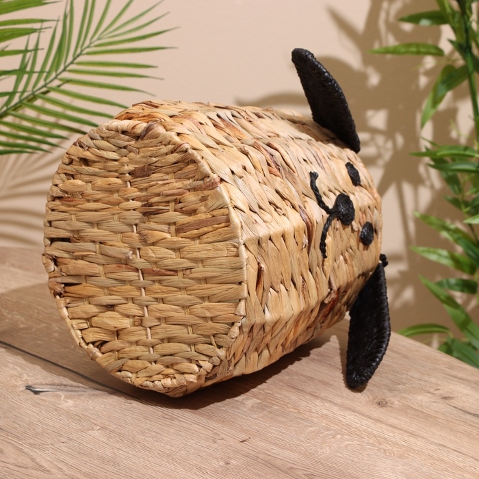 Корзина плетёная "Собачка" 29х29х24 см