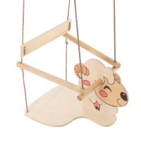 Кресло подвесное "Барашек", деревянное, сиденье 30&times;30см