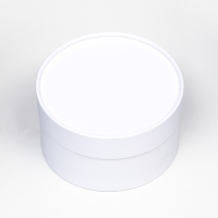 Подарочная коробка "Алмаз" белый, завальцованная без окна, 16х11 см