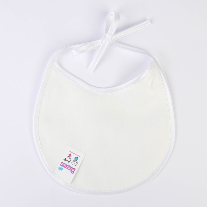 Нагрудник детский 18х18 см., микрофибра с ПВХ  покрытием &laquo;Витоша&raquo;, белый