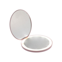 Зеркало KZ-02, подсветка, 9 &times; 9 &times; 0,7 см, 1 диод, от USB