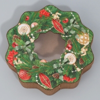 Коробка подарочная «Венок», 21 х 22 х 5 см Коробка подарочная «Венок», 21 х 22 х 5 см