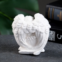 Фигура "Ангел с младенцем" перламутр, 7х7х4см