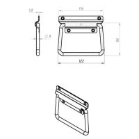 Ручка откидная №3, покрытие цинк ,50 шт Ручка откидная №3, покрытие цинк ,50 шт