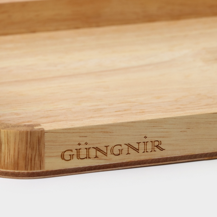 Поднос с ручками &laquo;Люкс&raquo;, 30&times;23&times;2,8 см, гевея