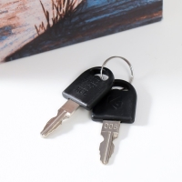 Сейф-книга дерево кожзам "Река в горах" 21х13х5 см