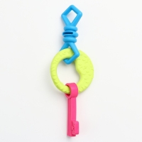 Игрушка жевательная "Всегда вместе!", TPR, 18,5 см, конфета/круг/ключ Игрушка жевательная "Всегда вместе!", TPR, 18,5 см, конфета/круг/ключ