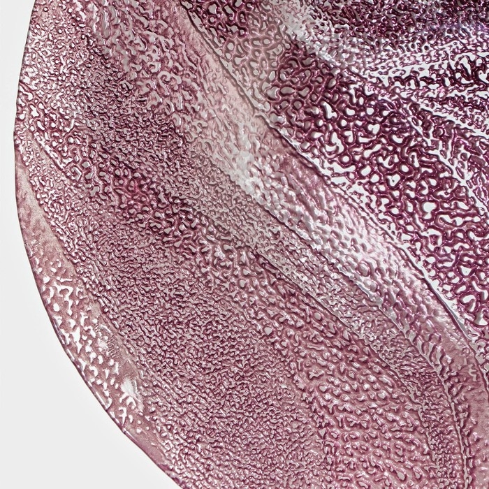 Салатник стеклянный &laquo;Драхна&raquo;, d=33 см, цвет бордовый