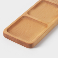 Менажница деревянная Доляна, 30&times;10&times;1,8 см, 3 секции, берёза