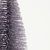 Новогодний декор &laquo;Ёлка в серебристом цвете с блёстками&raquo;, 8 &times; 8 &times; 15 см